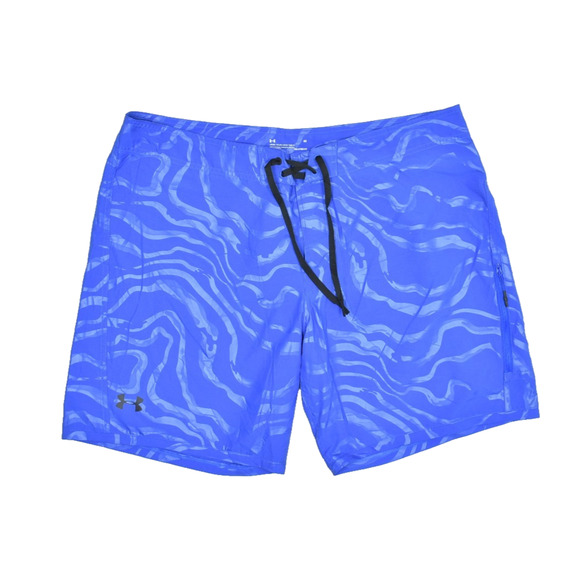 Under Armour Men's Blue Loose HeatGear Board Shorts Size 42 Trunks Swim - Picture 1 of 8